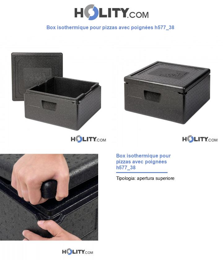 Box isothermique pour pizzas avec poignées h577_38