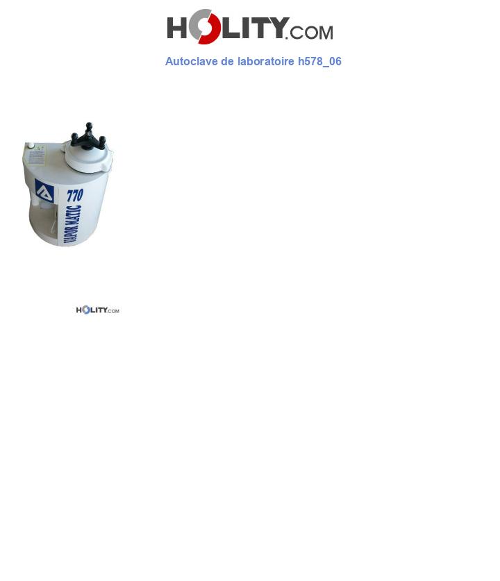 Autoclave de laboratoire h578_06