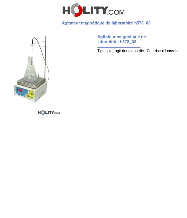 Agitateur magnétique de laboratoire h578_08