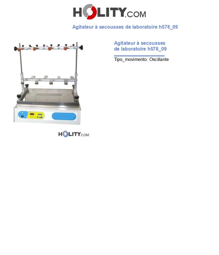 Agitateur à secousses de laboratoire h578_09