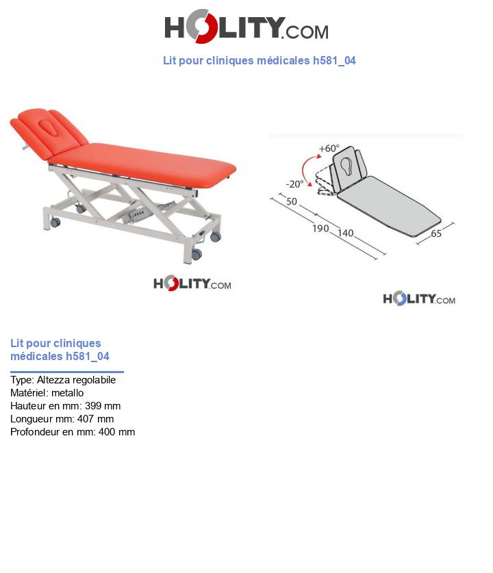 Lit pour cliniques médicales h581_04