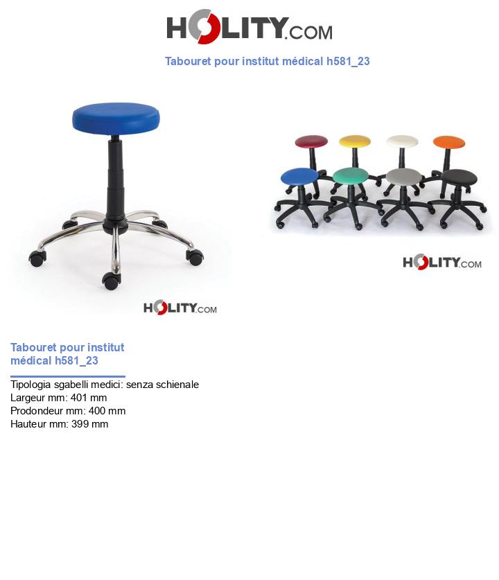 Tabouret pour institut médical h581_23