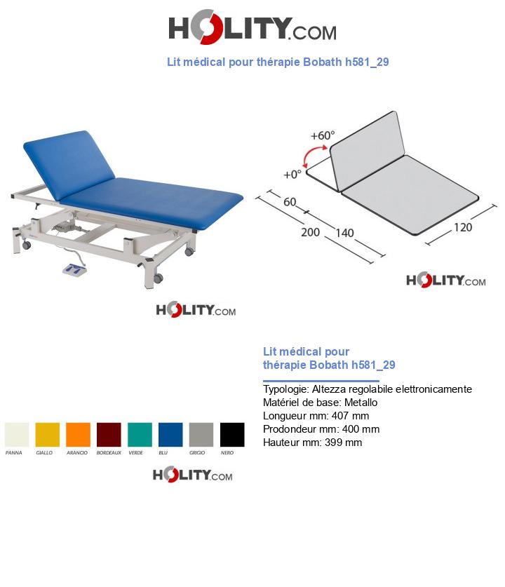 Lit médical pour thérapie Bobath h581_29