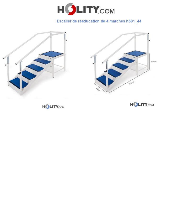 Escalier de rééducation de 4 marches h581_44