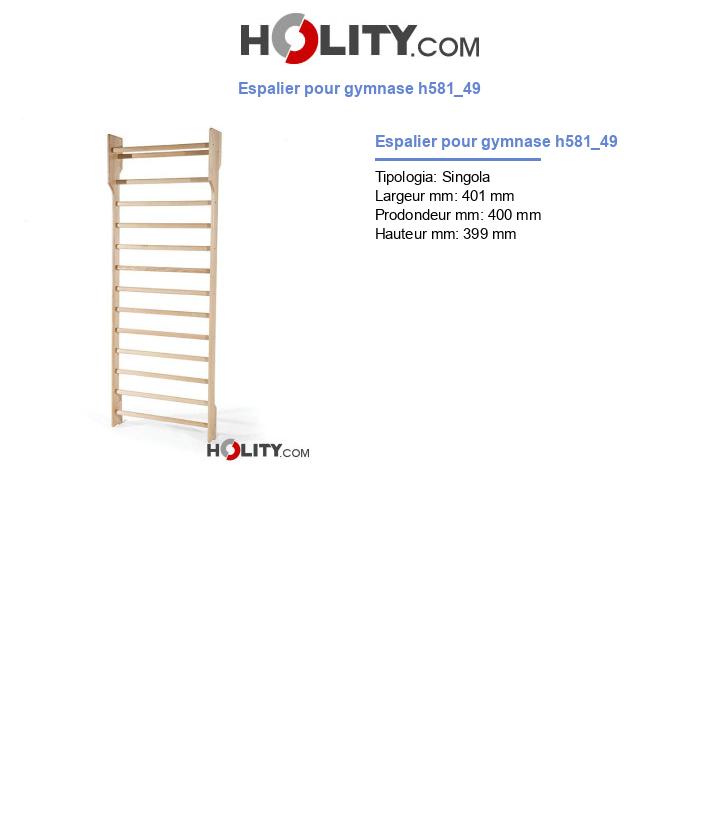 Espalier pour gymnase h581_49