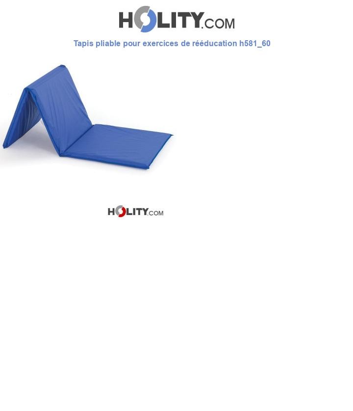 Tapis pliable pour exercices de rééducation h581_60
