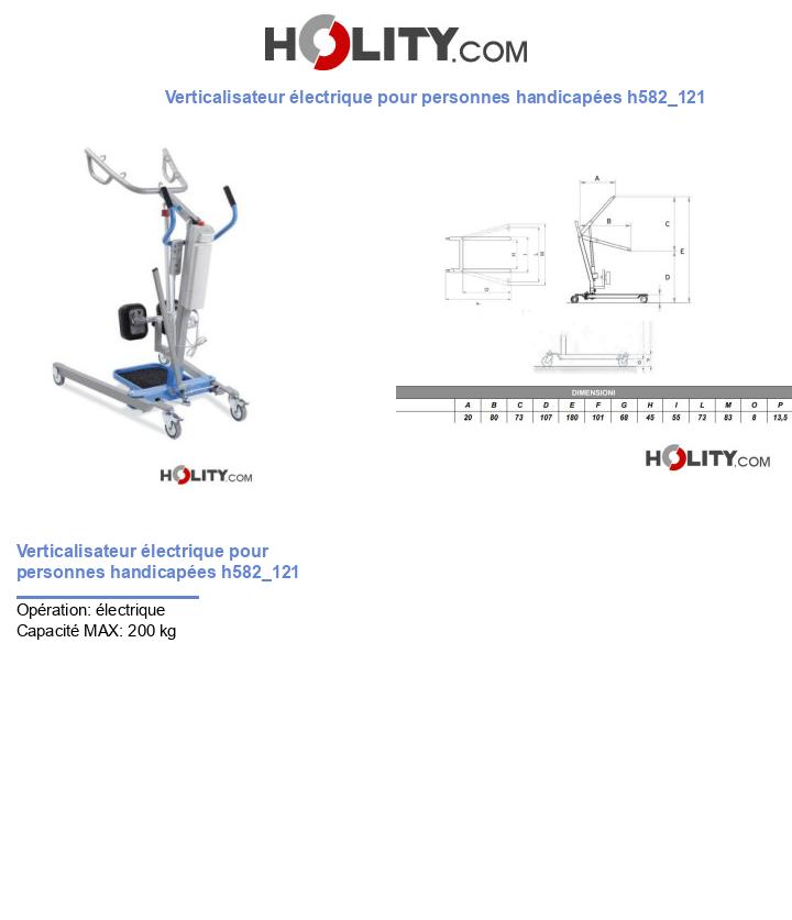 Verticalisateur électrique pour personnes handicapées h582_121