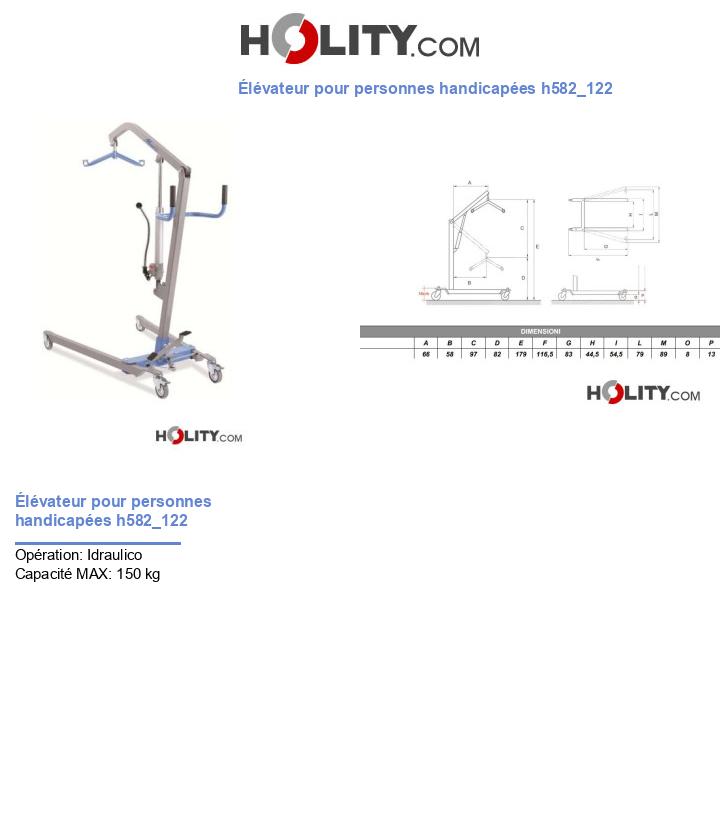 Élévateur pour personnes handicapées h582_122