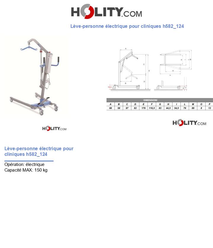 Lève-personne électrique pour cliniques h582_124