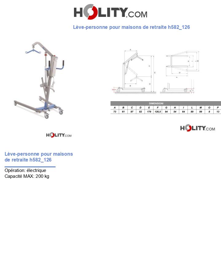 Lève-personne pour maisons de retraite h582_126