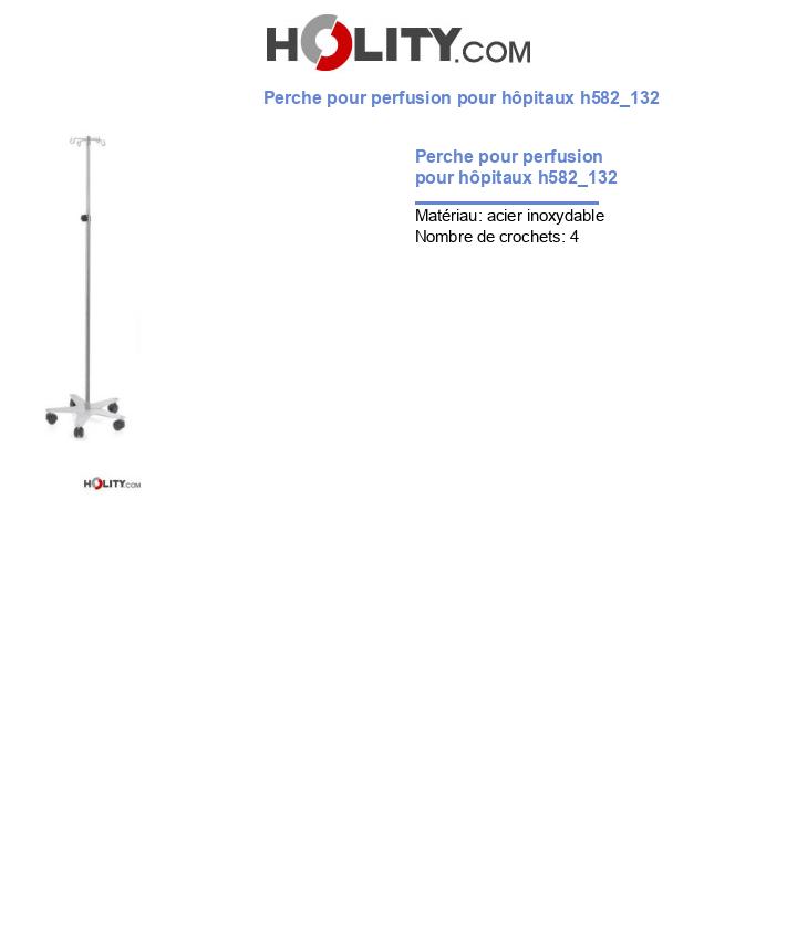 Perche pour perfusion pour hôpitaux h582_132