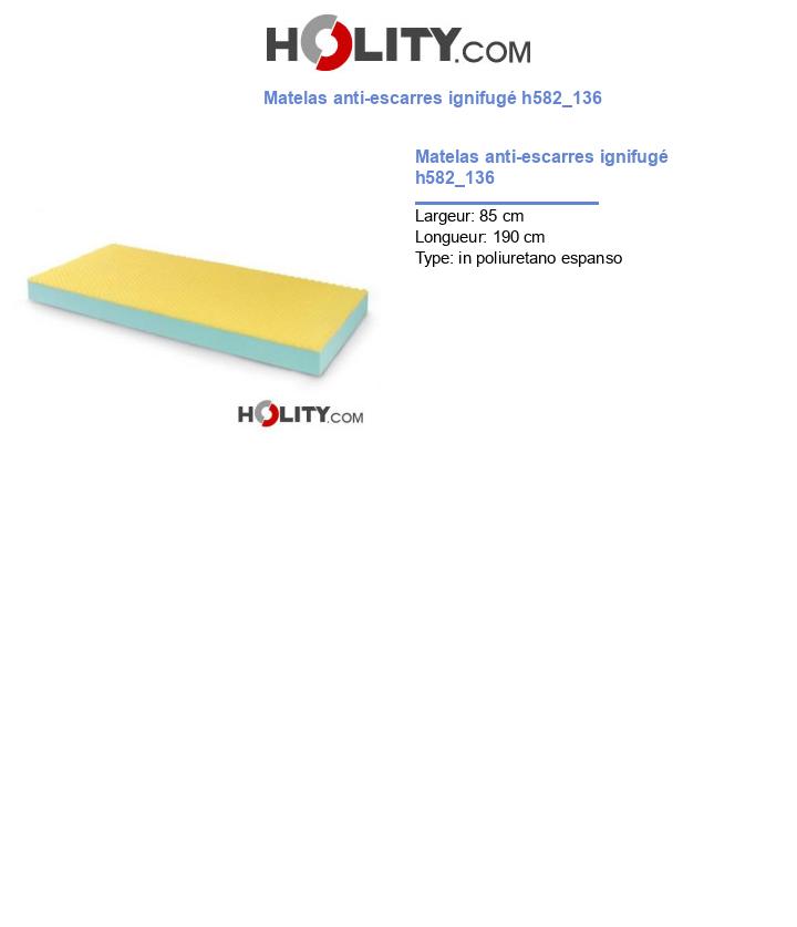 Matelas anti-escarres ignifugé h582_136