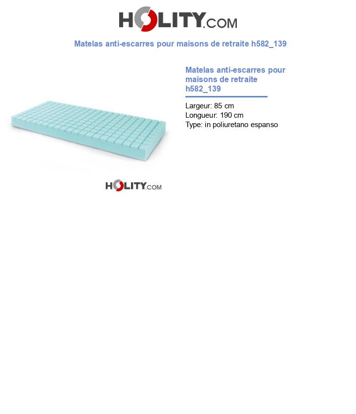 Matelas anti-escarres pour maisons de retraite h582_139