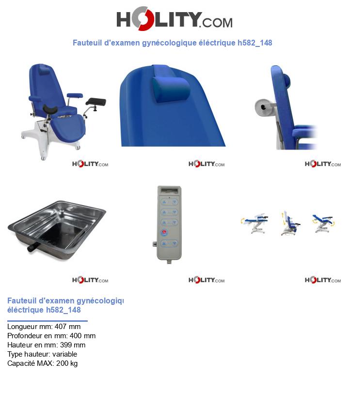 Fauteuil d'examen gynécologique éléctrique h582_148