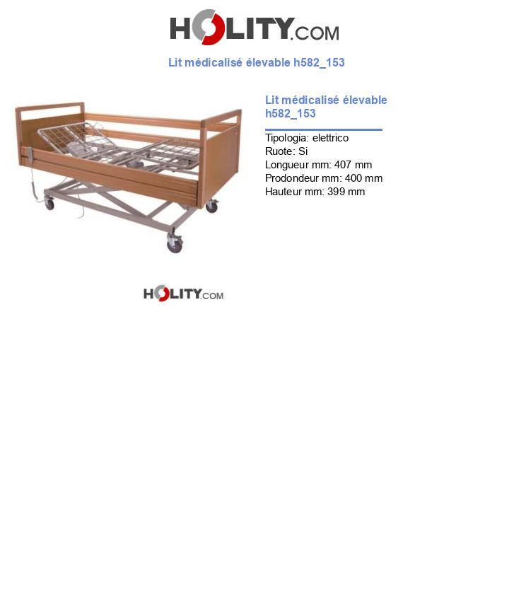 Lit médicalisé élevable h582_153