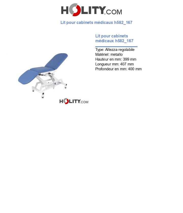 Lit pour cabinets médicaux h582_167