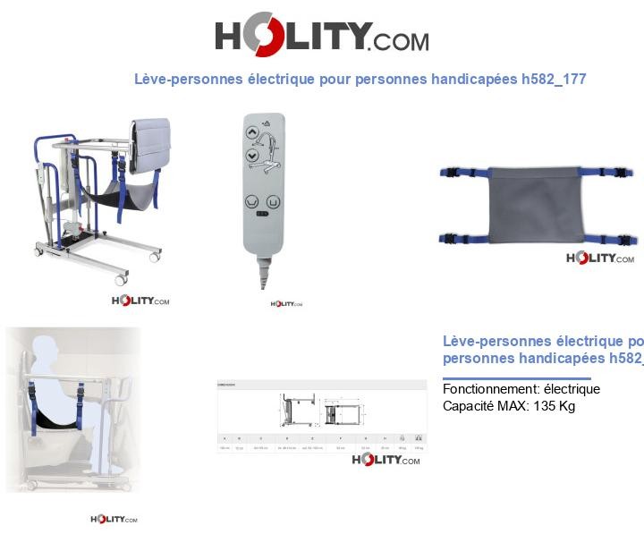 Lève-personnes électrique pour personnes handicapées h582_177