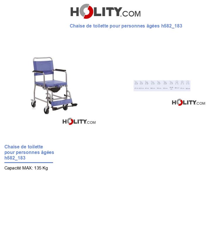 Chaise de toilette pour personnes âgées h582_183