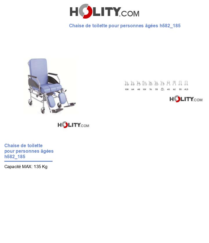Chaise de toilette pour personnes âgées h582_185