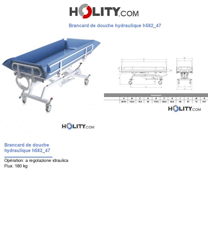 Brancard de douche hydraulique h582_47