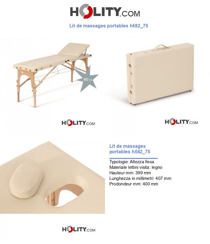 Lit de massages portables h582_75