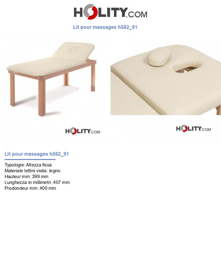 Lit pour massages h582_91