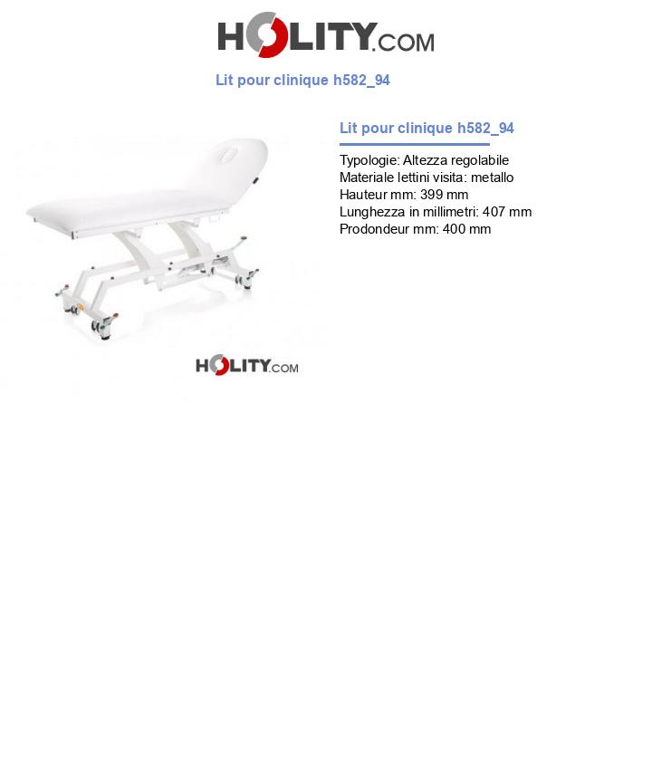 Lit pour clinique h582_94