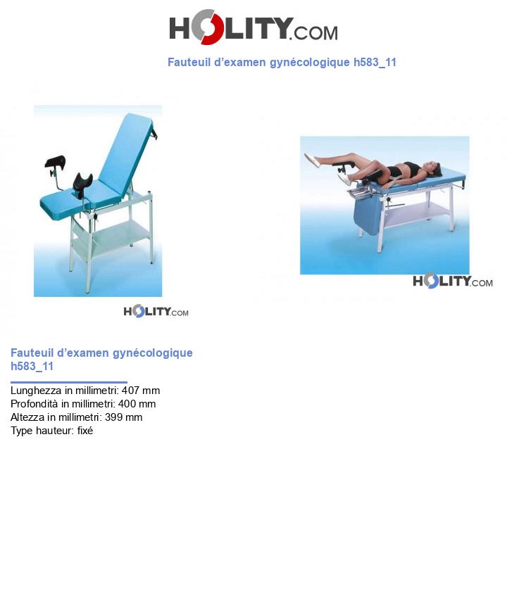 Fauteuil d’examen gynécologique h583_11