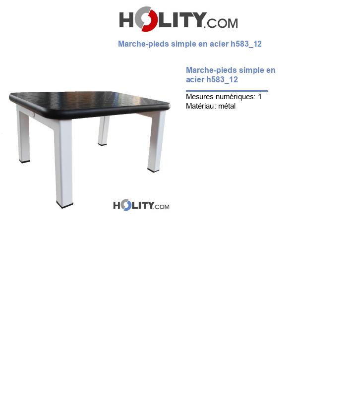 Marche-pieds simple en acier h583_12