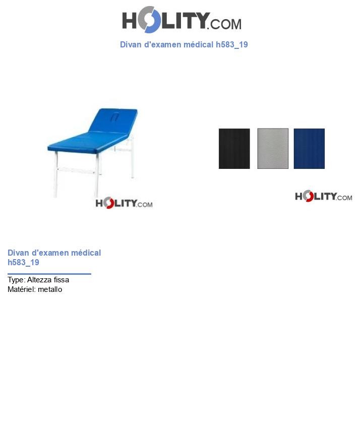 Divan d'examen médical h583_19