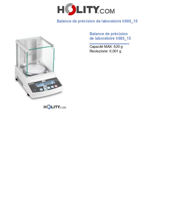 Balance de précision de laboratoire h585_15