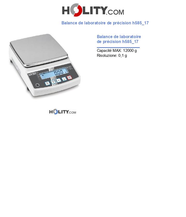 Balance de laboratoire de précision h585_17