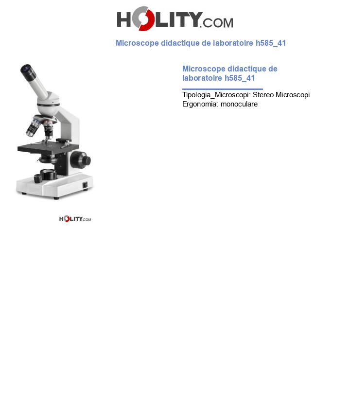 Microscope didactique de laboratoire h585_41