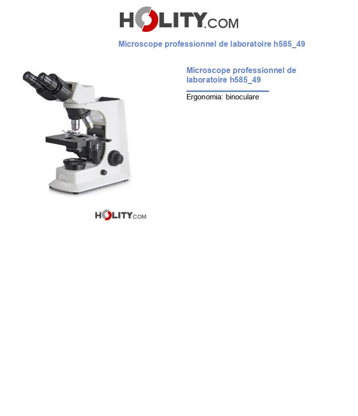 Microscope professionnel de laboratoire h585_49