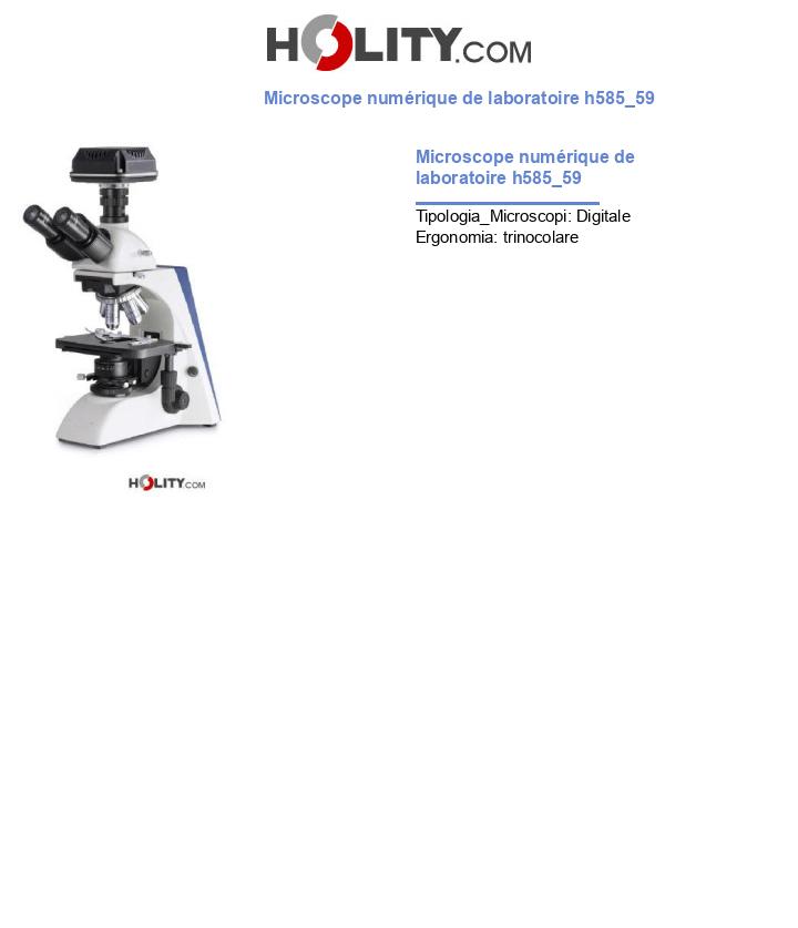 Microscope numérique de laboratoire h585_59