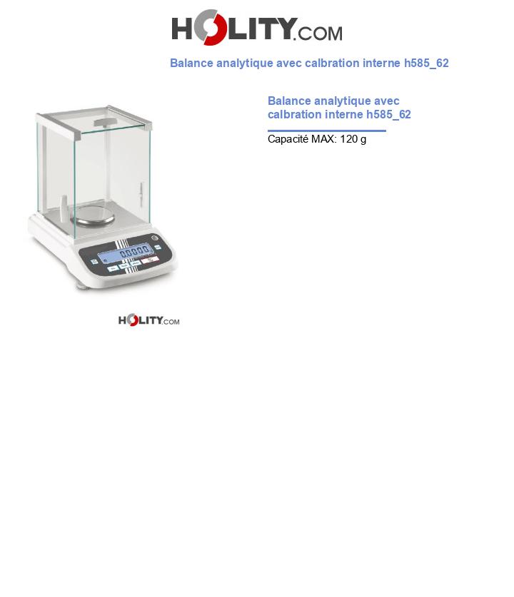 Balance analytique avec calbration interne h585_62