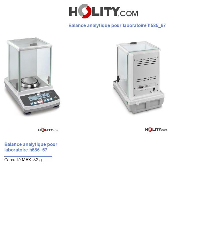 Balance analytique pour laboratoire h585_67