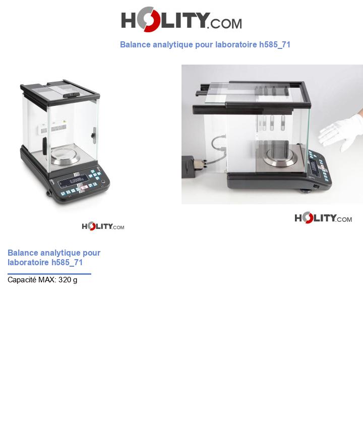 Balance analytique pour laboratoire h585_71