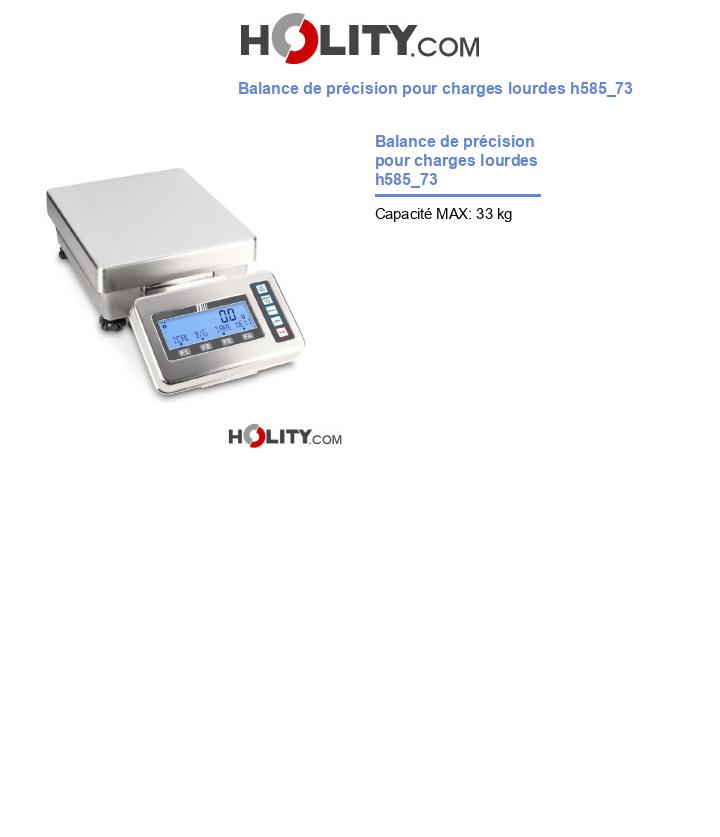 Balance de précision pour charges lourdes h585_73