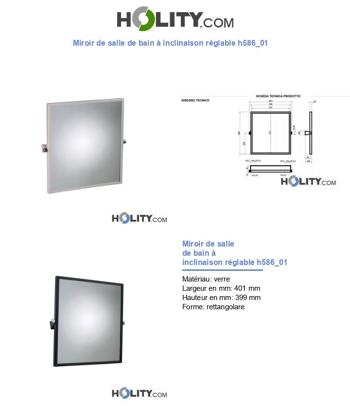 Miroir de salle de bain à inclinaison réglable h586_01