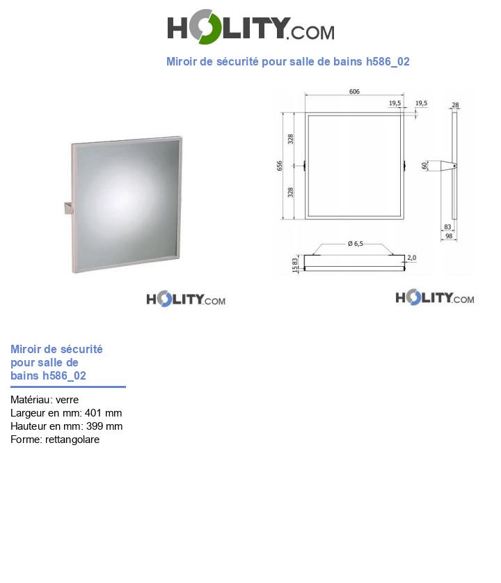 Miroir de sécurité pour salle de bains h586_02