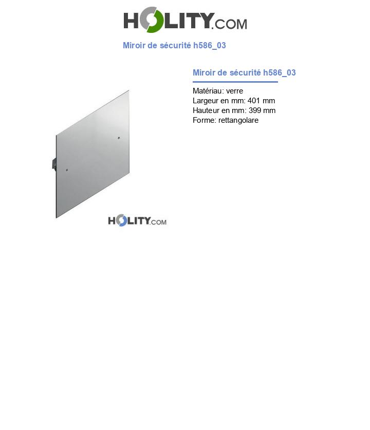 Miroir de sécurité h586_03