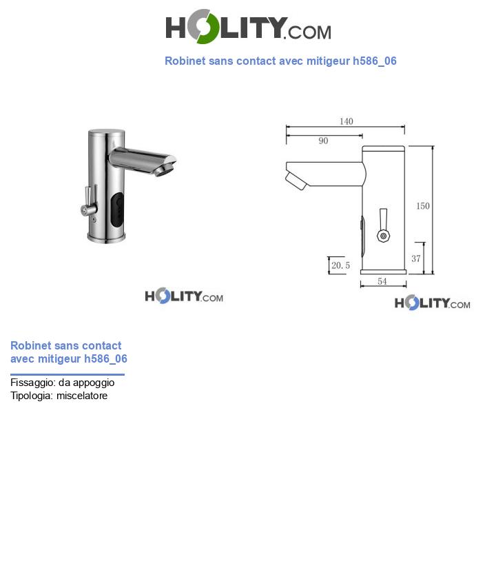 Robinet sans contact avec mitigeur h586_06