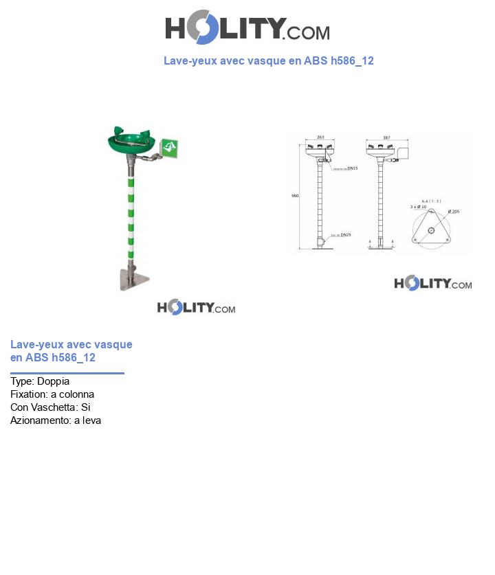Lave-yeux avec vasque en ABS h586_12