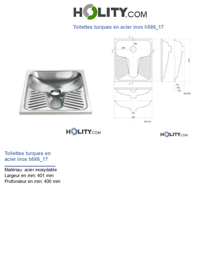 Toilettes turques en acier inox h586_17