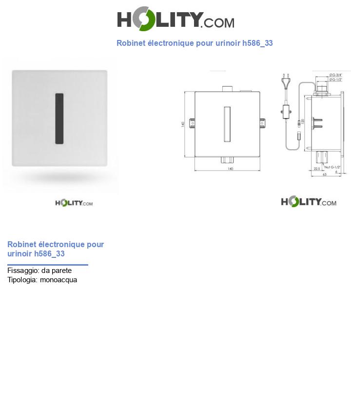 Robinet électronique pour urinoir h586_33