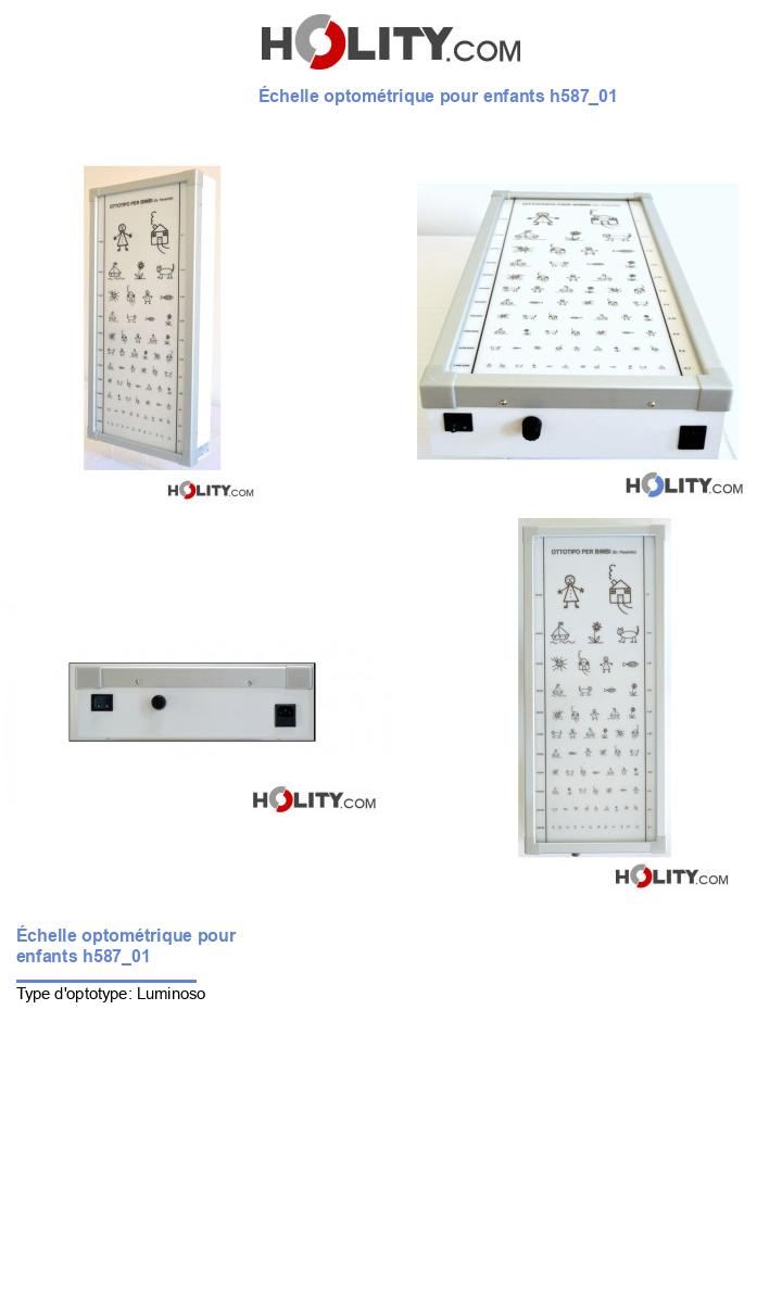 Échelle optométrique pour enfants h587_01