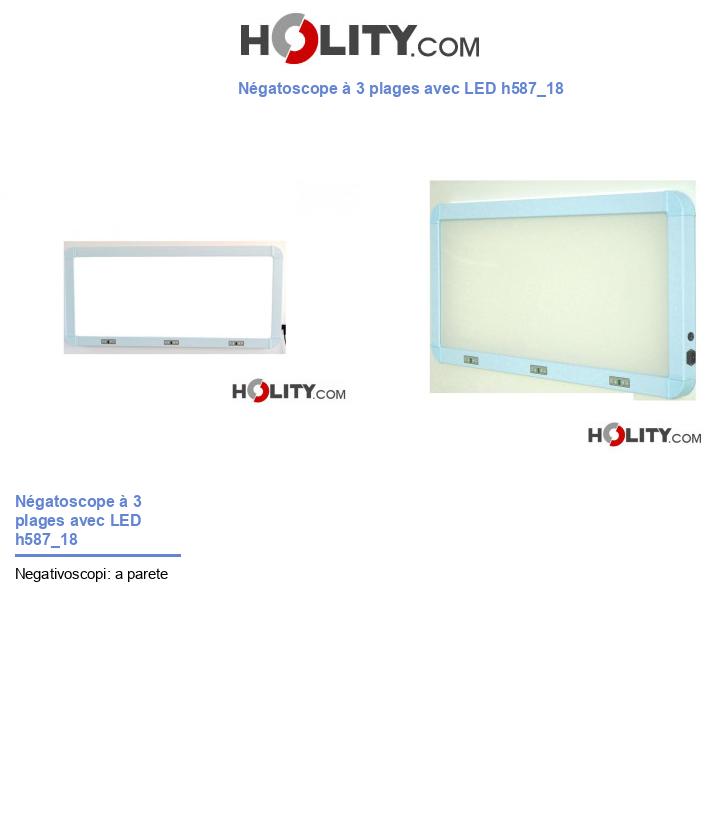 Négatoscope à 3 plages avec LED h587_18