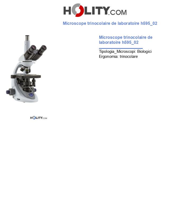 Microscope trinocolaire de laboratoire h595_02