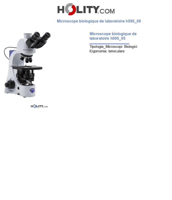 Microscope biologique de laboratoire h595_05
